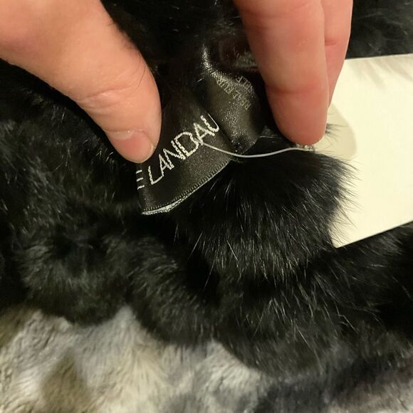 NWT Adrienne Landau 100% Real Rabbit Fur Snood - Picture 5 of 8